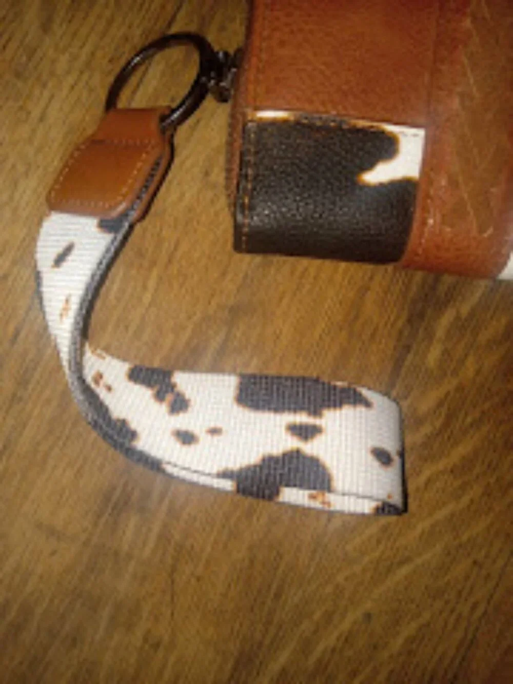 Montana West Wrangler wristlet western cow print wallet with keychain